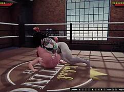Draka II vs Rockie II Naked Fighter 3D Wrestling with Fingering