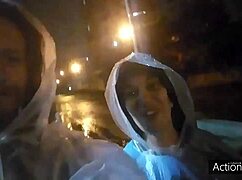 Rainy Day Fuck with Naughty Latina Teen in College