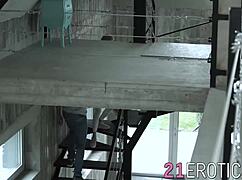 astonishing blonde beauty seduces man with teasing foreplay into cowgirl sex cumshot