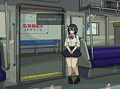 Anime Teen Groped On Train In Hentai Game