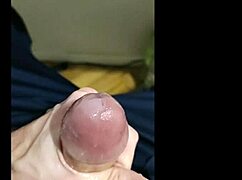 Pov masturbating with huge cum load dripping out