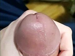 Pov masturbating with huge cum load dripping out