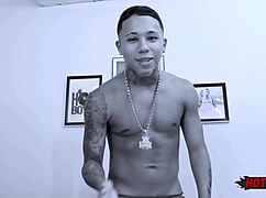 Young tattooed teen fucks boss in pov anal