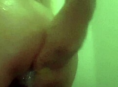 I had anal with my dildo in the shower