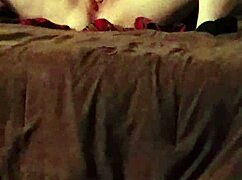 I watch my wife orgasm with a 10 inch vibrator on her big tits and ass.