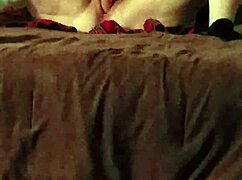 I watch my wife orgasm with a 10 inch vibrator on her big tits and ass.