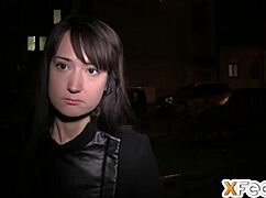 sexy cutie surprised by casting cumshot