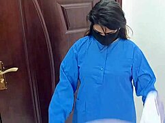 Desi Sobia Nasir Changing Uniform on WhatsApp Call