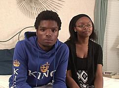 Amateur Ebony Chick Bent Over for Hardcore Boyfriend Fuck