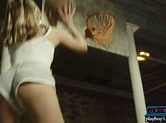 i feel so naked playing basketball with my big ass blonde centerfold body