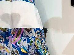 Bluee Squirts On Her Skirt And Pisses For You!