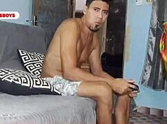 Curious friend fucks two guys hard!