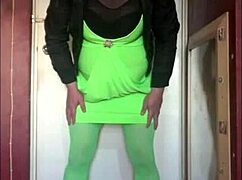 Freshly squeezed juice from homemade bisexual crossdressing