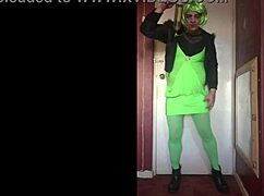 Freshly squeezed juice from homemade bisexual crossdressing