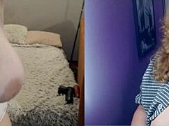 BBW mommy chats on video with big ass in POV