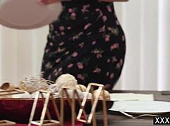 Hot milf massages perverted lawyer with big ass