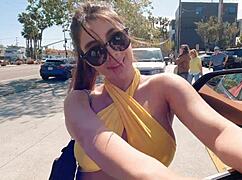 tru kait's big booty fucked doggystyle in lambo with toys