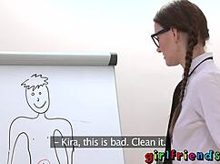 damn! girlfriends get wild with pussy licking and strap-on play!