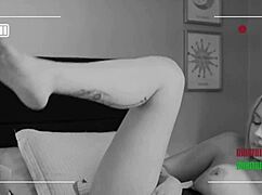 Behind the scenes, blonde slut gets anal and facial 😈