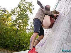 hey, nicole rae, suck that big dick in public!