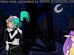 Danny feels intense passion fucking Ember in Amity Park redux