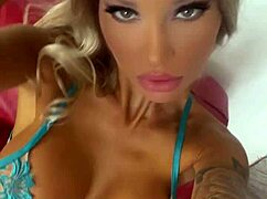 monika fox teases with pierced nipples before pornshoot.