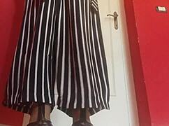 Stepmother's tired feet need a favor, stepson—JERK OFF to them now