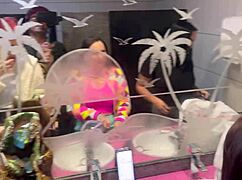 bar with hanging panties