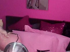 Blonde in see-thru bikini cam show 😘