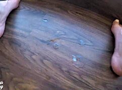 Mysteriouskathy as stepsister takes cum in shaved pussy at hotel window while people watch moaning