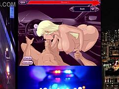 Hey, Amandafox deepthroats bf to relax during wild car chase! 🚗