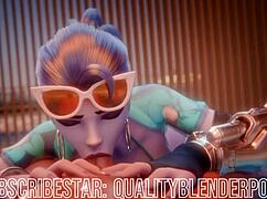 Oh Wow, Watch The Widow Deepthroat That Big Cock On The Beach With Her Huge Tits Bouncing!