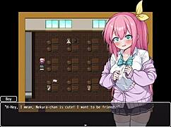 Girl does anything to make 100 friends in anime style