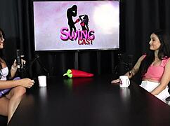 Karen Gonçalves in perfect gangbang with 6 men!