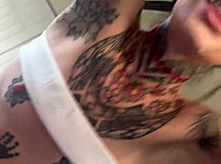 Watch CC Doll practice sex with her stepbrother Scott Stark in this goth roleplay