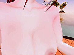 Mermaid in cosplay performs for huge bbc in sims 4 anime hentai