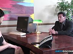 Big Ass Employee Throats Monster Cock At Office Desk