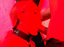 the submissive woman accepts her punishment