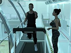 Athletic Football Star in 3D Cartoon