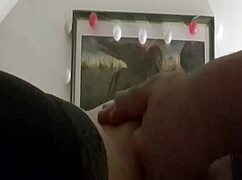 In this bdsm session, the bound slave reaches orgasm through masturbation