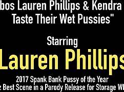 lesbos lauren phillips & kendra cole taste their wet pussies