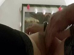 In this bdsm session, the bound slave reaches orgasm through masturbation