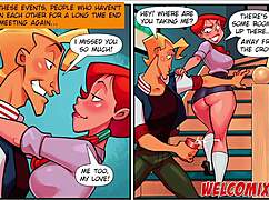 A wild cartoon orgy with crazy sex perverts in action