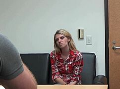 Blonde Teen Carrie B In POV Casting Interview