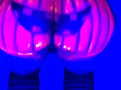 Twerking on a Pumpkin in Fun Costume