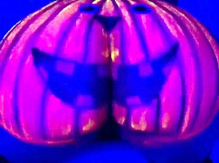 Twerking on a Pumpkin in Fun Costume
