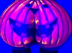 Twerking on a Pumpkin in Fun Costume