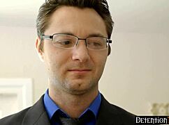 Tiny reckless teen Kiara Cole tempts lawyer with intense blowjob