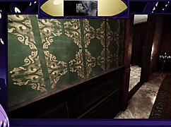 In this game, the brunette with big tits says, 'Feel my lust from beyond'