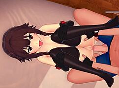 i want megumin in tight bikini for hot sex